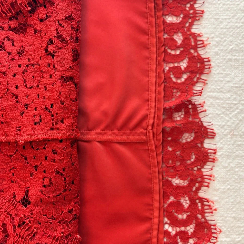 Stunning Zara Crochet Lace Short Sleeve Sheath Dress | Medium - Picture 6 of 12